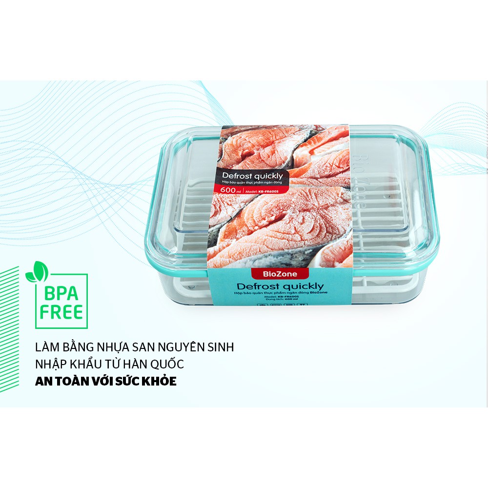 Hộp bảo quản thực phẩm ngăn đông BIOZONE KB-FR600-2700S - AN TOÀN CHO SỨC KHỎE
