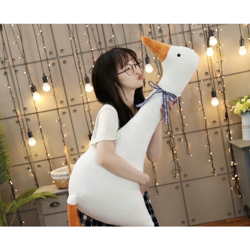 Con vịt bông dễ thương60cm hàng cao cấp gấu bông hữu cơ Organic món quà dễ thương cho bé
