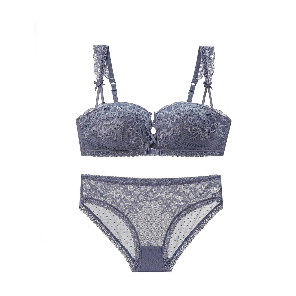 Bộ đồ lót B069 PD ren không gọng mút mỏng