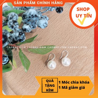Khuyên tai bạc nữ 💞freeship💞khuyên tai bạc móc trai