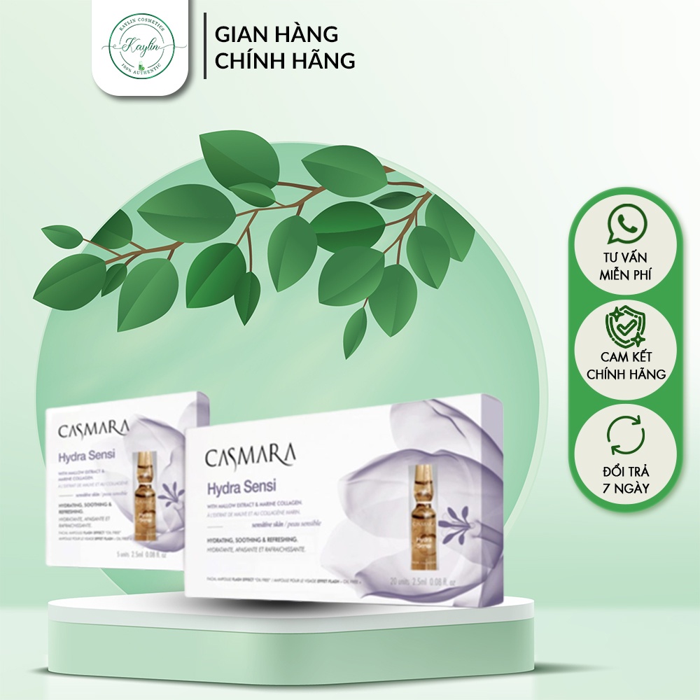 Huyết Thanh Tươi Casmara Hydra Sensi Ampoule Cấp Ẩm Làm Dịu 20 Ống - PQ66