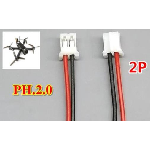 Combo 10 cáp nối PH 2.0 jack pin máy bay , tiếp nối điện
