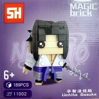 Mô Hình Lắp Ráp Naruto Uchiha Sasuke - Minifigure Đầu Vuông