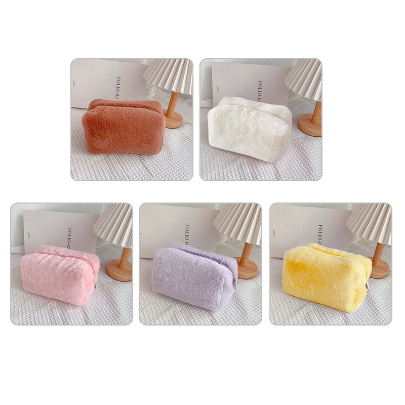 Túi Đựng Đồ Trang Điểm Sức Chứa Lớn Màu Sắc Ngọt Ngào Dễ Thương