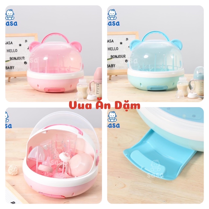 Úp Bình Sữa Cao Cấp có nắp đậy Sasa | SuPin