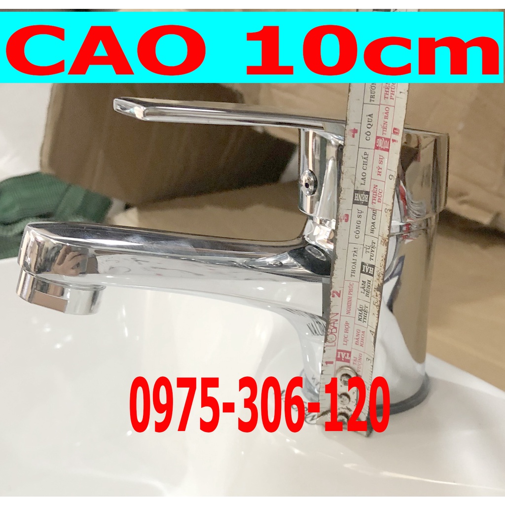 [LOẠI 1-HÀNG ĐÚC] Vòi Rửa Mặt Lavabo Nóng Lạnh đồng thau mạ crom bóng Cao Cấp N3008 Fotar và dây nóng lạnh