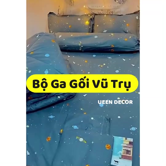 Bộ Ga Giường và 2 Vỏ Gối 💖Bộ drap giường 3 Món M2. M4. M6. M8. cotton 3D Bo Chun Miễn Phí, Được chọn mẫu - Queen Decor | BigBuy360 - bigbuy360.vn