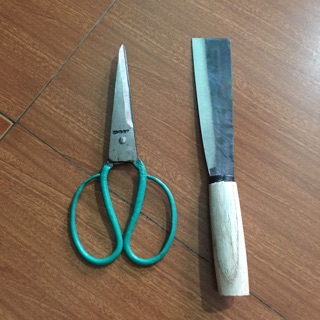 Bộ dao nhỏ lưỡi cưa và kéo cắt nhỡ cực sắc