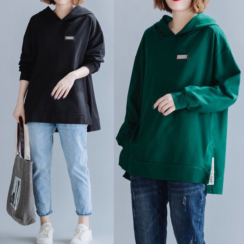 [ORDER] Áo hoodie nỉ nữ bigsize vải da cá mềm (có ảnh thật - fit đến 95kg) - Có ảnh thật