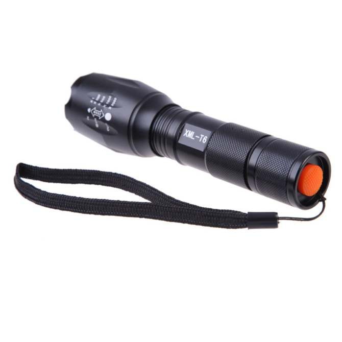 Đèn Pin Siêu Sáng UltraFire Led Cree XML T6 Cao Cấp Hợp Kim Chống Nước Pin Có Thể Sạc Lại Full box(Loại Tốt)