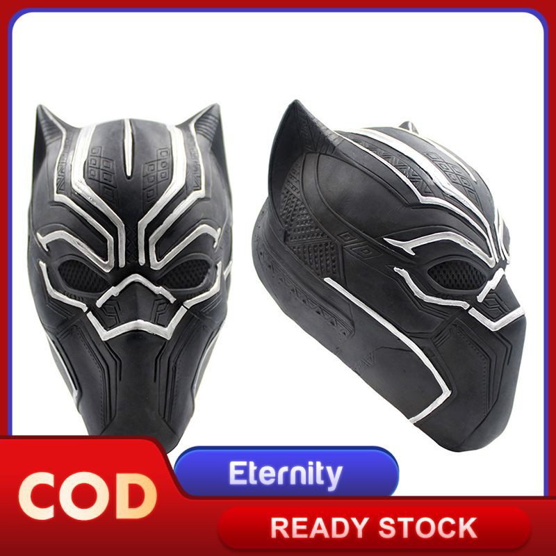 'COD' Halloween Toy Funny Game Black Panther Latex Head Mask Halloween Cosplay Prop ET