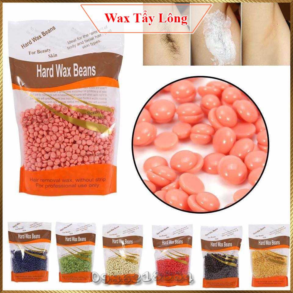 (Free que gỗ) Sáp wax lông nóng dạng hạt đậu Viên Hard Wax Beans 100g HWB6