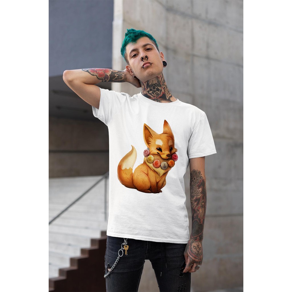 Áo thun Nam in hình pokemon cáo - Cotton Thun Phong Cách Cá Tính - Cực Chất Và Đẹp