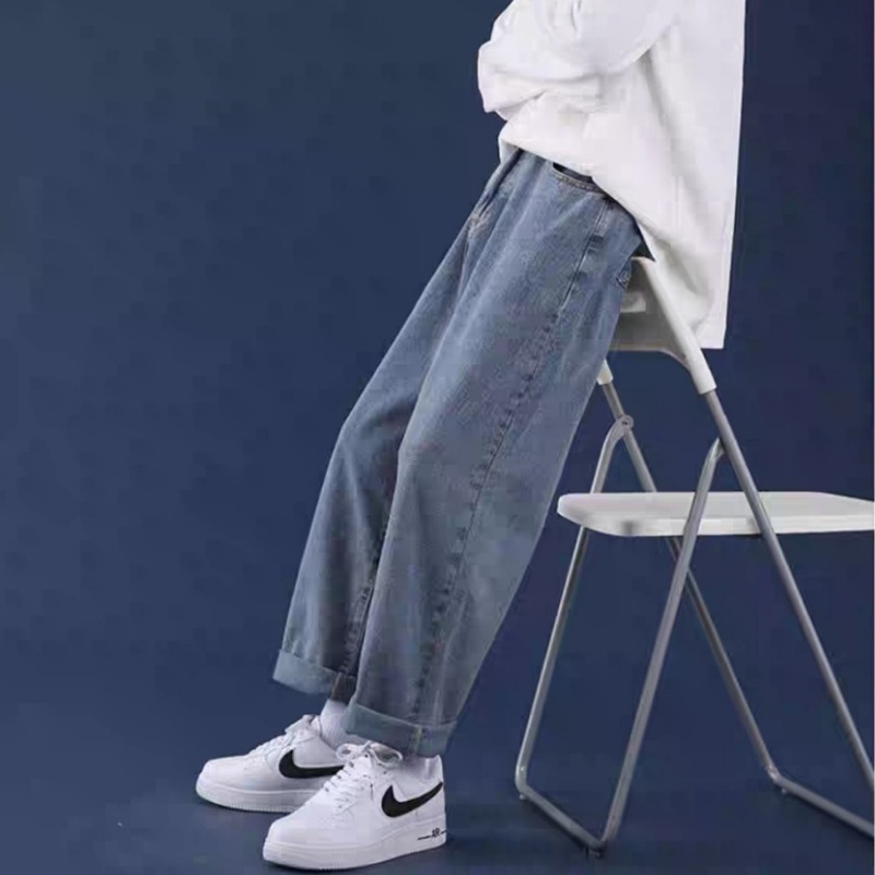 Quần Jean Nam Baggy ống suông, rộng xanh sky, xanh sáng hottrend hàn quốc 2021-Trend Clothing! | BigBuy360 - bigbuy360.vn