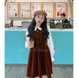 Váy nhung cổ sen 🧺
