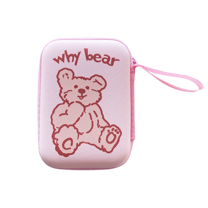 Túi đựng tai nghe/ cáp sạc mini họa tiết hoạt hình dễ thương thích hợp cho Iphone