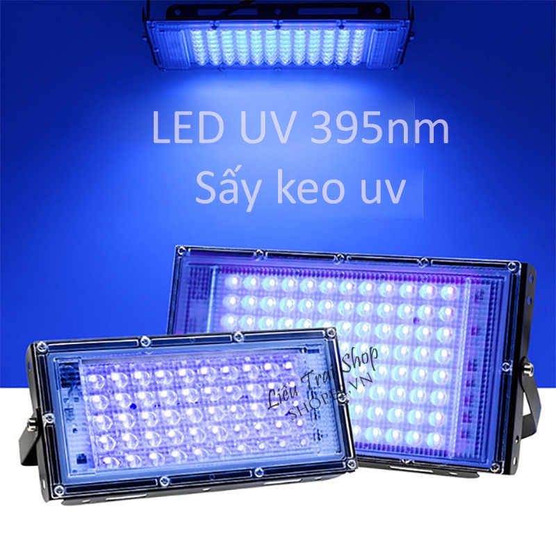 Đèn sấy keo uv 220v đèn làm khô keo uv led 395nm ánh sáng xanh