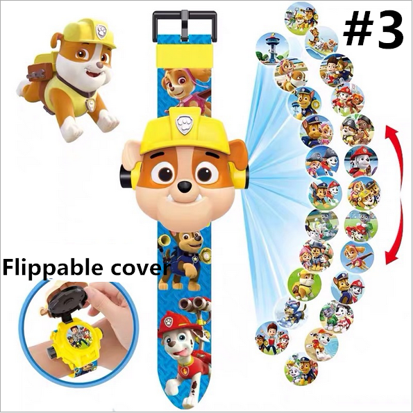 Đồng hồ đeo tay điện tử họa tiết Paw Patrol trình chiếu hình ảnh phong cách thể thao dành cho trẻ em