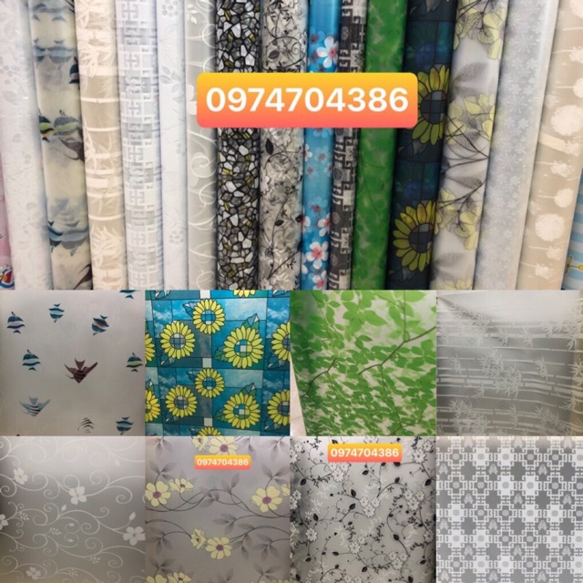 Decal dán kính 3d khổ 90cm, giấy dán kính hơn 20 mẫu( khách muốn đặt hỏa tốc ib cho shop) | BigBuy360 - bigbuy360.vn