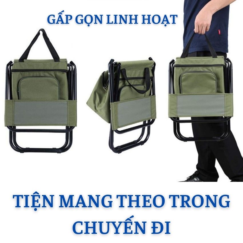 Ghế Xếp Du Lịch Gấp Gọn Đi Dã ngoại Cắm Trại Ngồi Câu Cá Khung Thép Chịu Lực 260 Kg | BigBuy360 - bigbuy360.vn