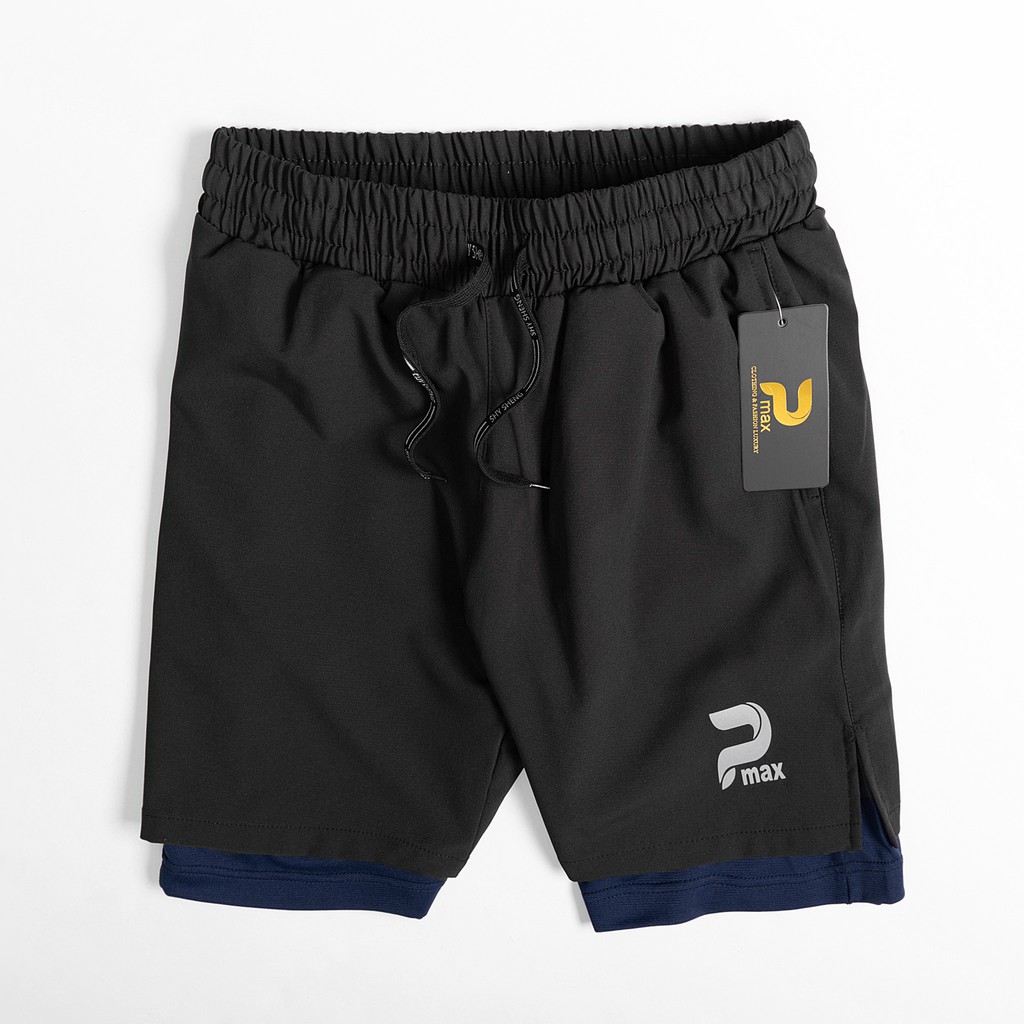 Quần đùi shorts 2in1 bó đùi trong Pmax mẫu hot hit | BigBuy360 - bigbuy360.vn