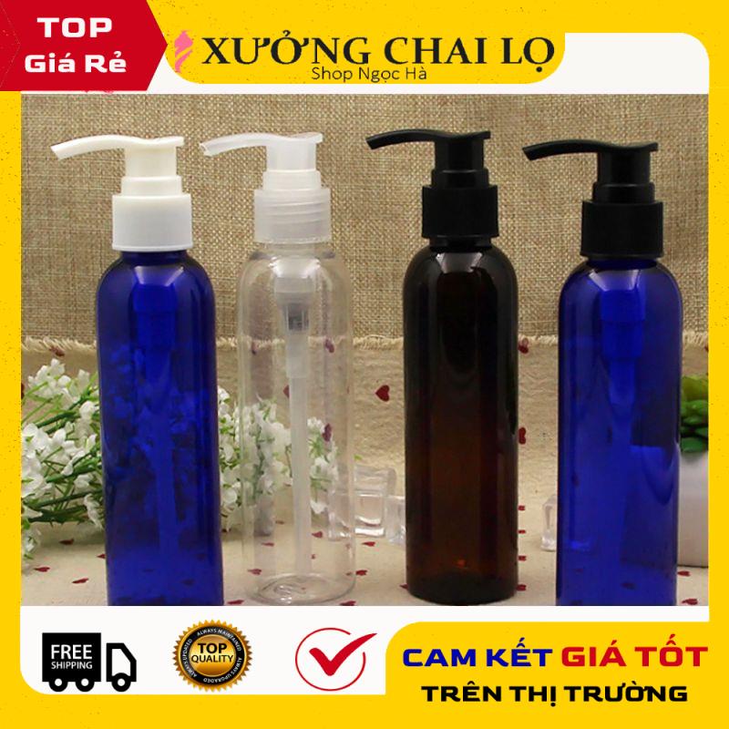 Chai Chiết Mĩ Phẩm ❤ GIÁ RẺ NHẤT ❤ Chai nhựa pet vòi nhấn sữa tắm 150ml,200ml,250ml chiết mỹ phẩm , phụ kiện du lịch