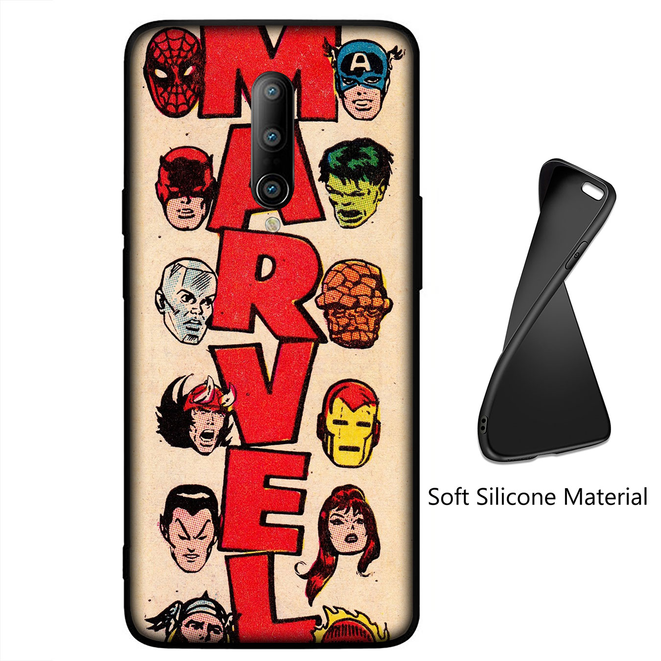 MARVEL COMICS Ốp Lưng Silicone In Hình Truyện Tranh Marvel Cho Xiaomi Redmi Note 8 6 Pro 8t 8a 6a 6pro Note8 Note6 8pro