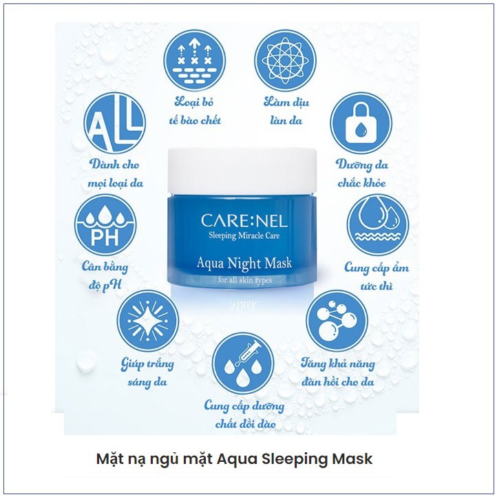 Mặt Nạ Ngủ Mặt Care:nel Aqua Night Mask 15ml