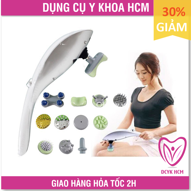 ⚡Now+Grab⚡| Máy Massage Cầm Tay Hồng Ngoại 11 Đầu: Luxurious Massager (Mát xa, Massa) (BH 06 Tháng) - GK0433