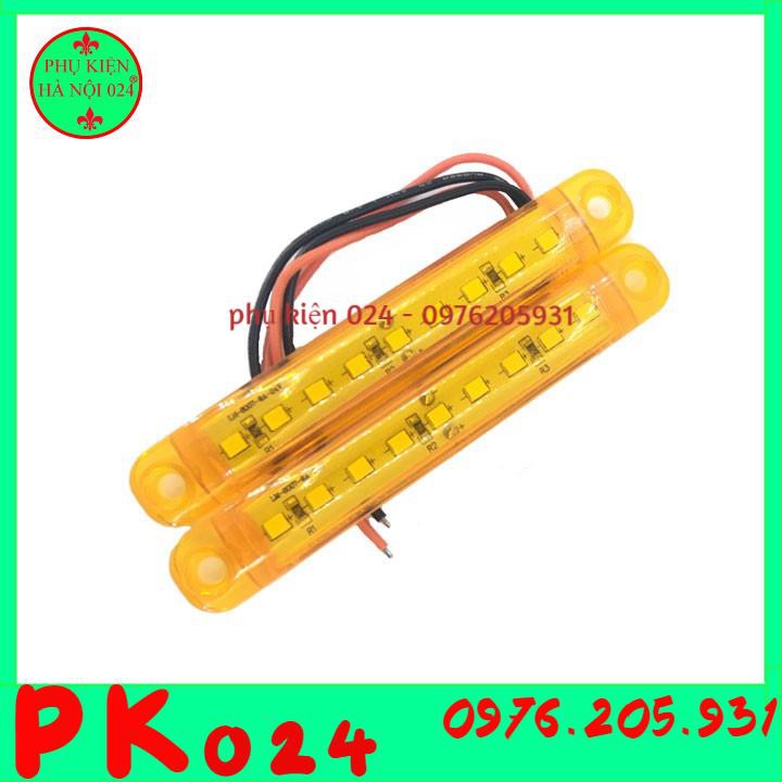 Bộ 2 Đèn Led 9 Mắt Cực Sáng 10 Cm Màu Vàng