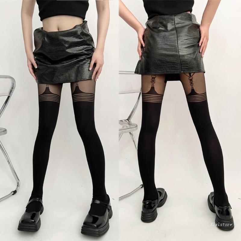 Xixi Quần Tất Nhung Kèm Nịt Bít Tất Gợi Cảm Cho Nữ