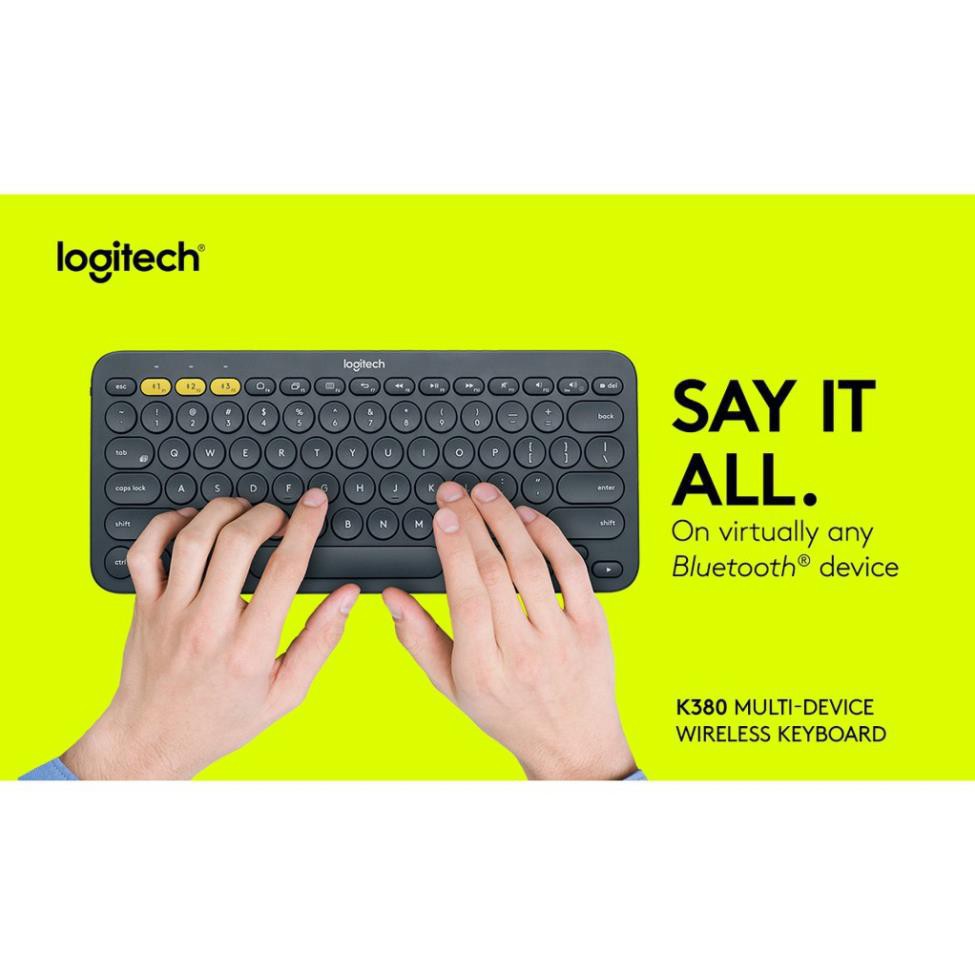 Bàn phím Bluetooth Logitech K380 Multi-Device - Kết nối Bluetooth cùng lúc 3 thiết bị | BigBuy360 - bigbuy360.vn