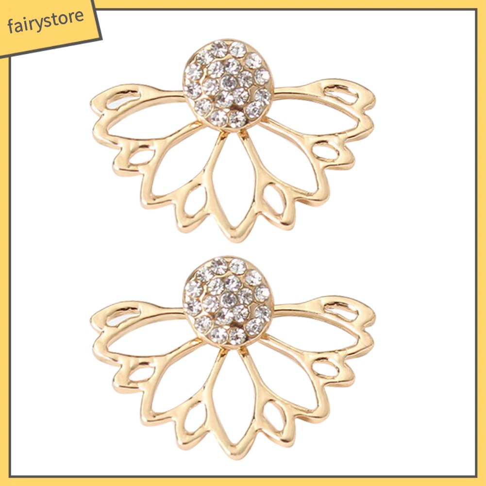 Bông Tai Đính Đá Lấp Lánh Thời Trang Cho Nữ