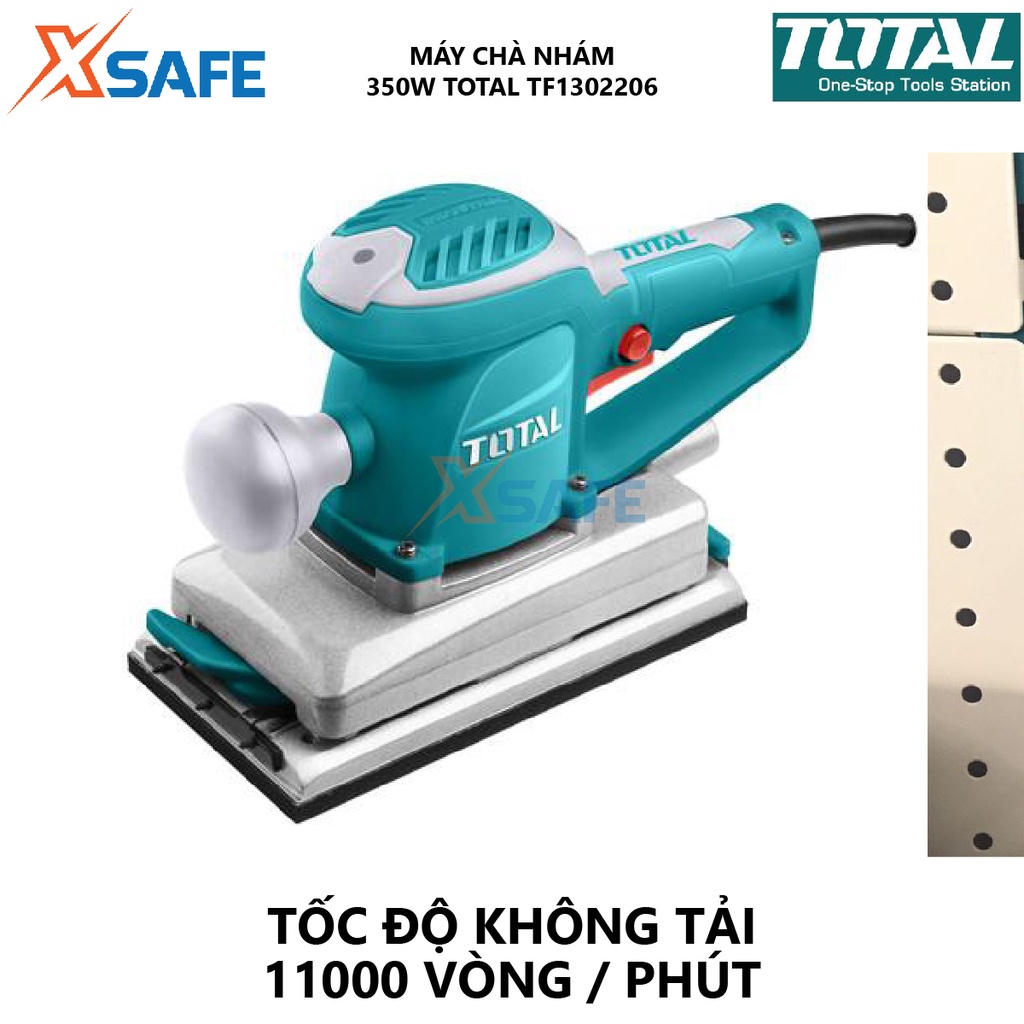 Máy chà nhám chữ nhật TOTAL TF1302206 220V-240V/50-60Hz Công suất 350W; 110mm x 220mm - Chính hãng