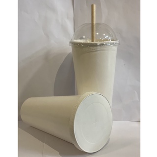 50 Ly Giấy 27oz 800ML 2PE (có nắp hoặc không nắp)