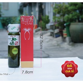 Mộc - (Mẫu Tết) Combo 20 túi giấy đựng rượu vang size 32.5x8x8cm mẫu 26