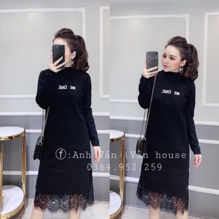 Váy len chân ren loại 1