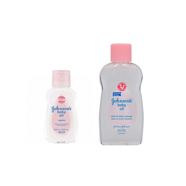 Dầu mát-xa và dưỡng ẩm Johnson's baby Oil 50ml/200ml