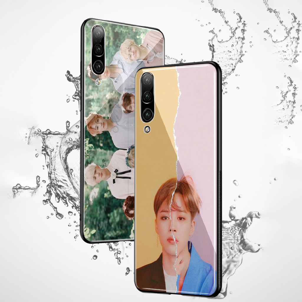 Ốp lưng điện thoại cường lực hình nhóm nhạc BTS dành cho Huawei Honor 7A 8X 9 10 Y6 Y9 P Smart Prime Pro Lite 2018 2019