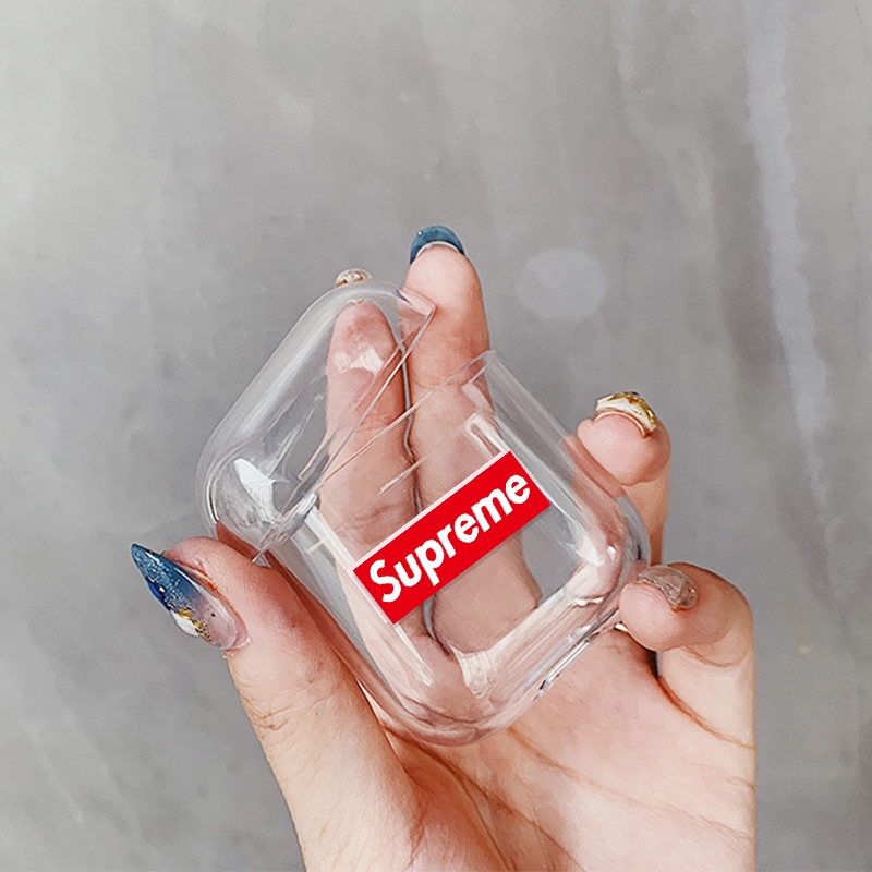 Vỏ PC cứng họa tiết hoạt hình thời trang bảo vệ cho hộp sạc tai nghe Apple Airpods 1/2