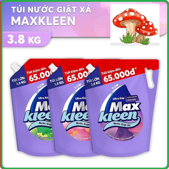 Túi Nước Giặt Xả Maxkleen 3.8kg - Cửa hàng Bé Nấm