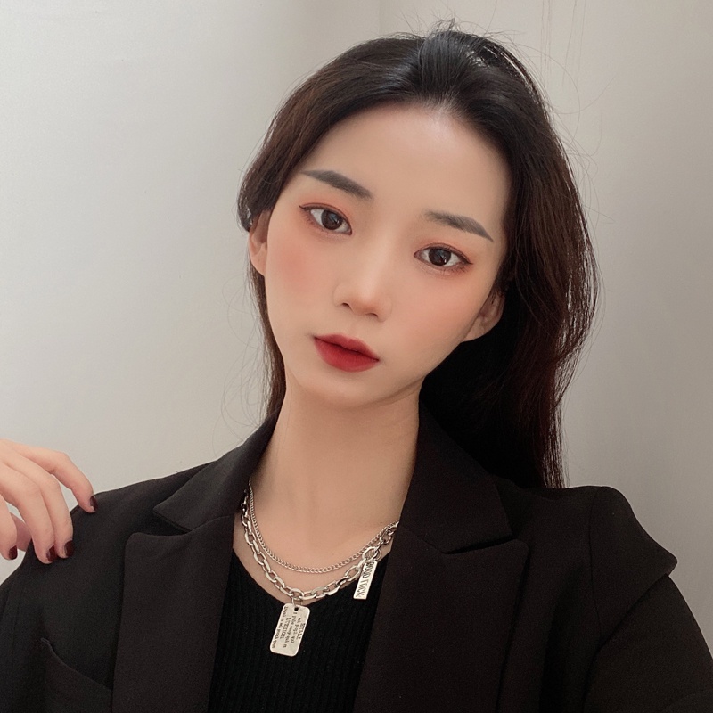 Vòng cổ Hai Lớp Dày Dặn Phong Cách Hip Hop Âu Mỹ Thời Trang