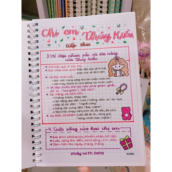 Sổ tay takenote Văn 9 lò xo, binder