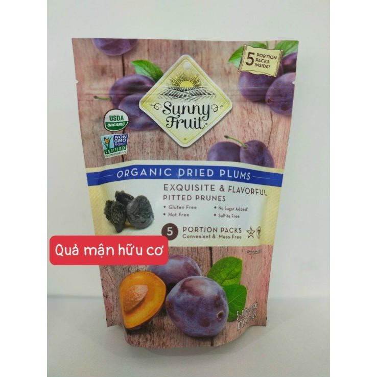 Mận quả sấy khô hữu cơ hãng Sunny Fruit - gói 150gr