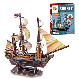 Mô Hình Giấy 3D Magic Puzzle: Thuyền Bounty B468-18 [125 Chi Tiết]