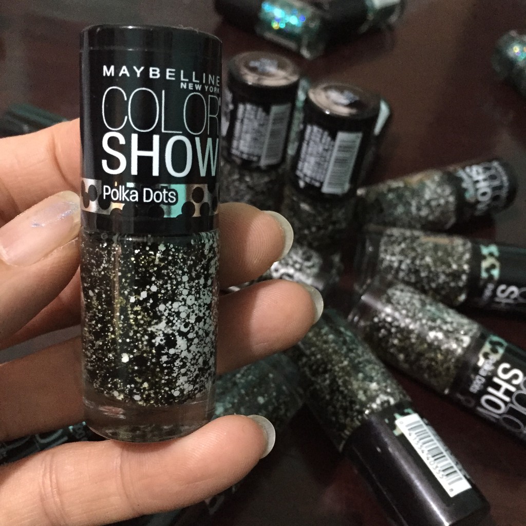 Nail - Sơn móng tay Maybelline Color Show Polka Dots Nail Lacquer, Clearly Spotted