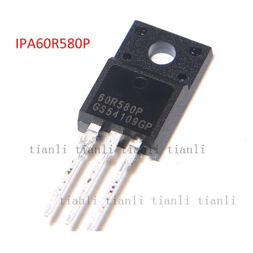 5 chiếc IPA60R580P TO-220F 60R580P TO220F IPA60R580 60R580 TO-220 bóng bán dẫn hàn