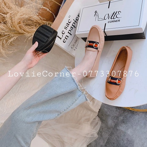 LOVIIECORNER- GIÀY BÚP BÊ BỆT DA BÒ KHOÁ XÍCH - GIÀY BỆT NỮ DA MỀM KHÓA THỜI TRANG - GIÀY MỌI NỮ ĐẾ BỆT CAO CẤP  B191297 | BigBuy360 - bigbuy360.vn