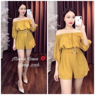 Jum cát hàn trễ vai kèm khoen eo