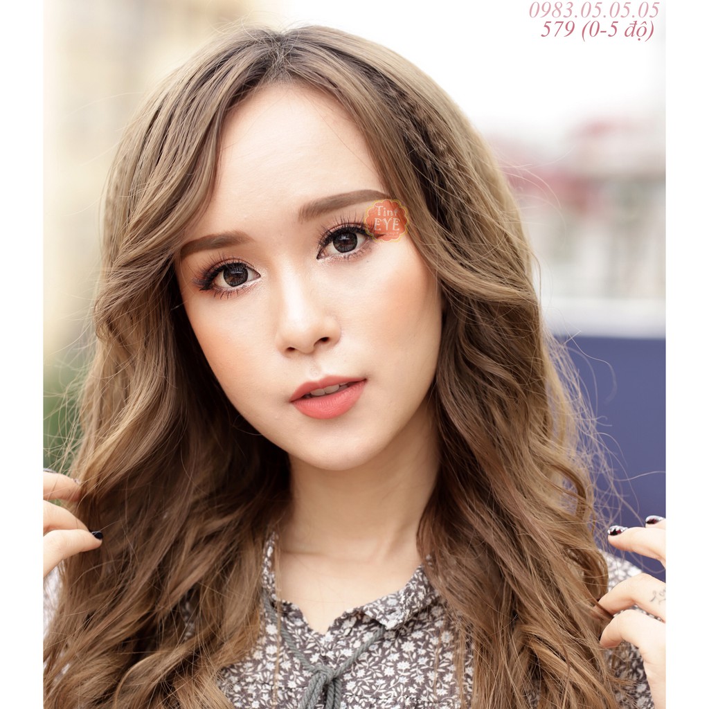 [Tặng Combo 115k] Kính Áp Tròng Tinteye Lens TF-579 Cherry Gray